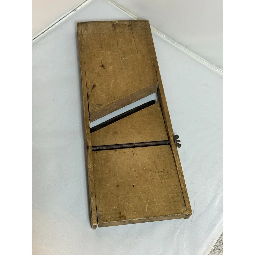 Primitive Wooden Cabbage Slicer Antique Farmhouse Rustic